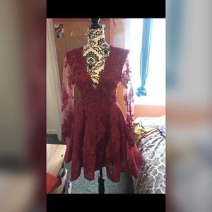 Red occasion dress